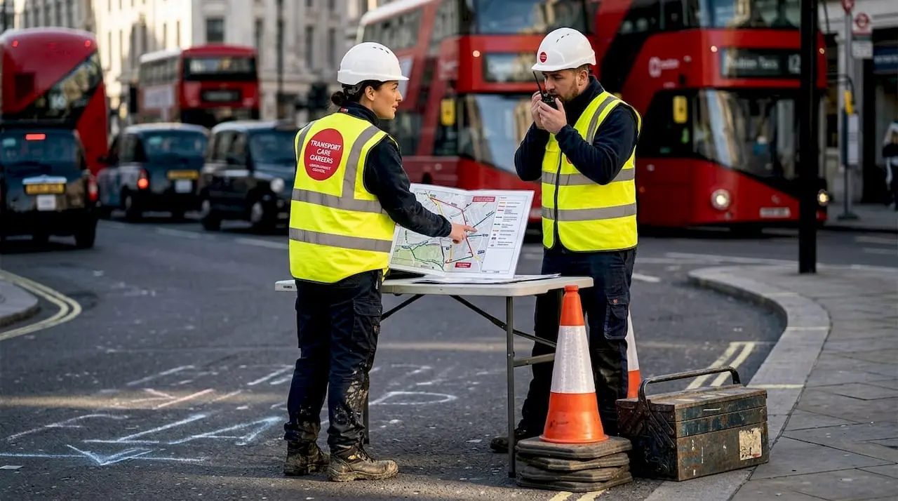Traffic officer reviews street closure plans