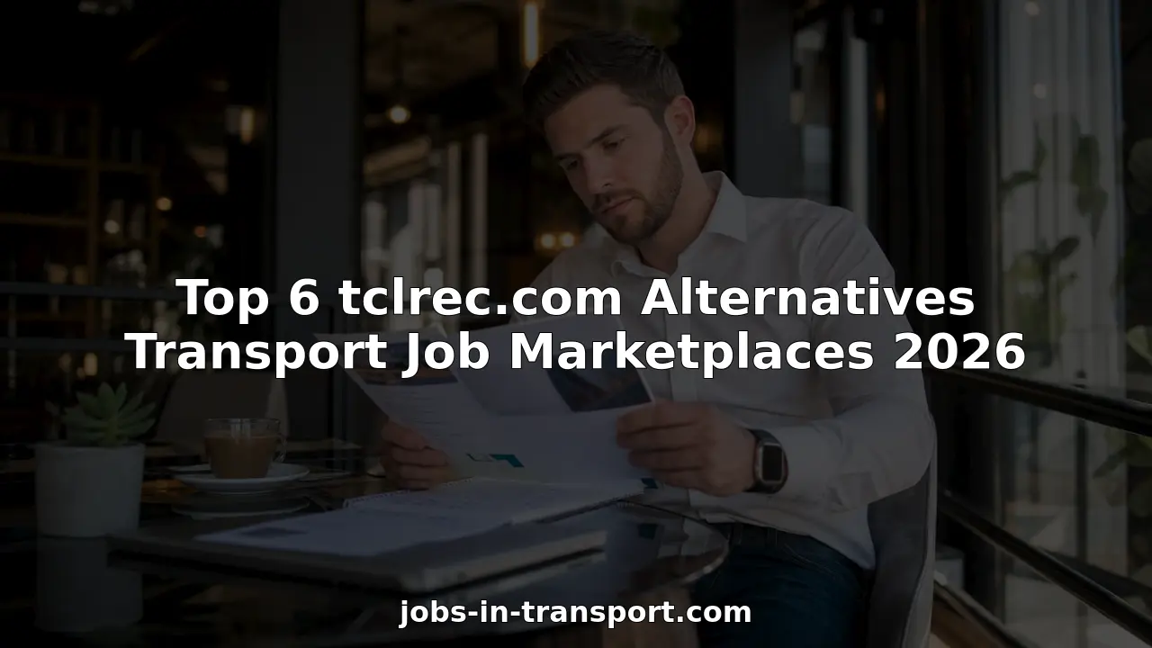 Recruiter comparing transport job marketplaces at desk