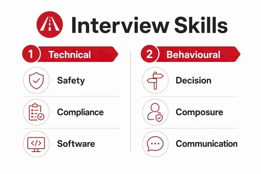 Infographic comparing technical and behavioural skills