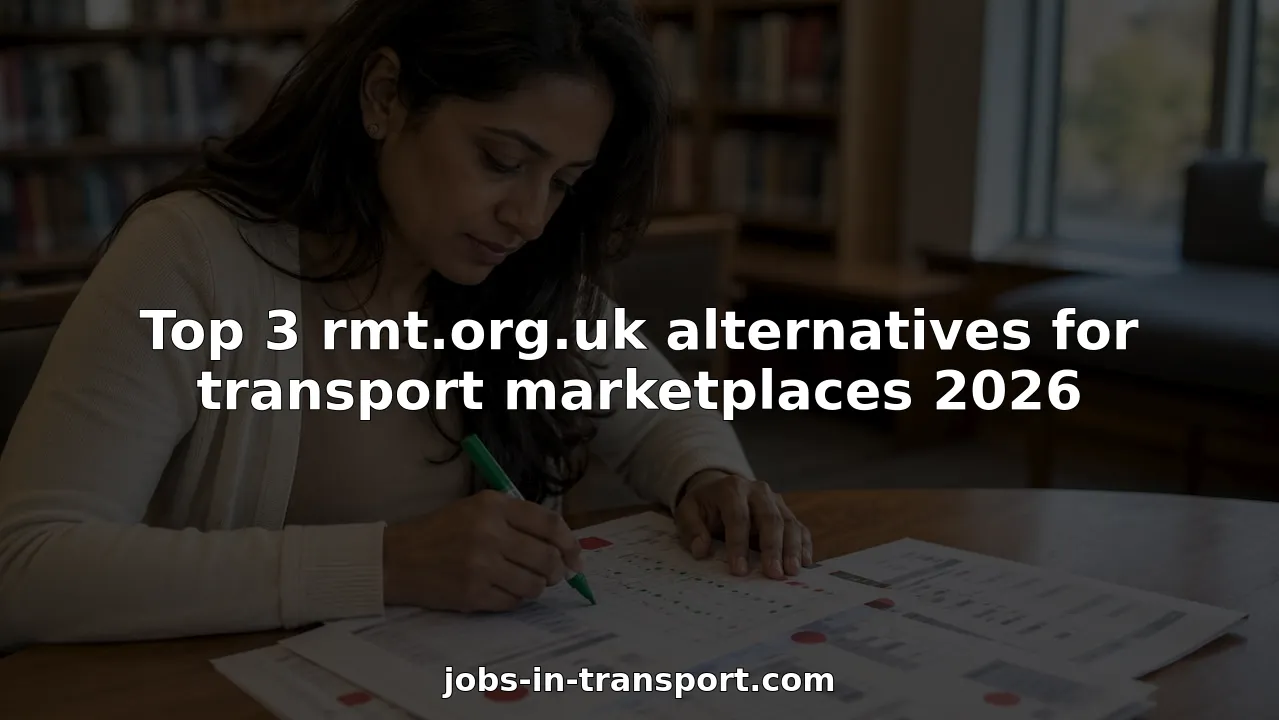 Professional examining transport job marketplace charts