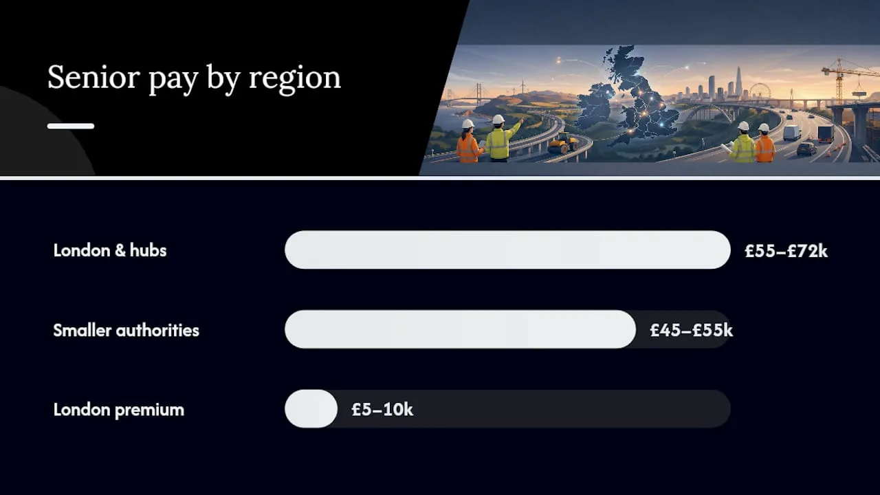 Does location change highways engineer pay? — overview diagram