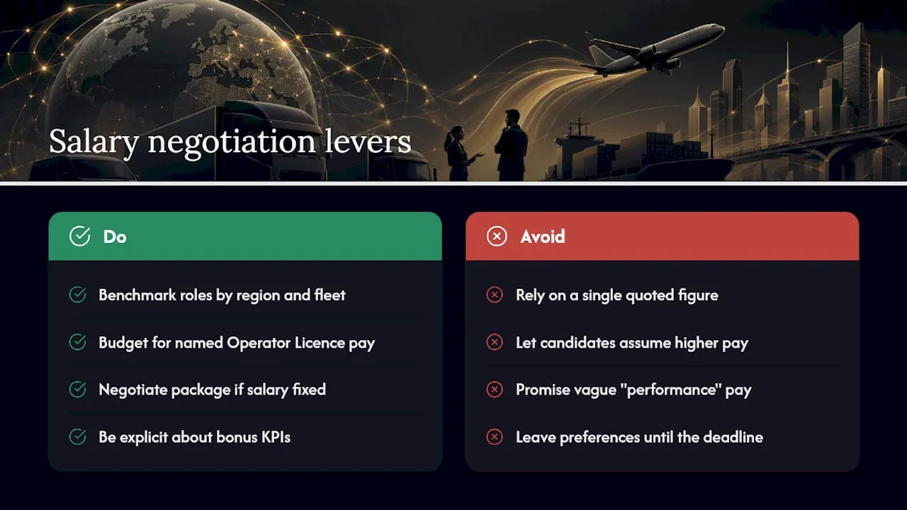 Negotiating salary and benefits without losing your preferred candidate — overview diagram