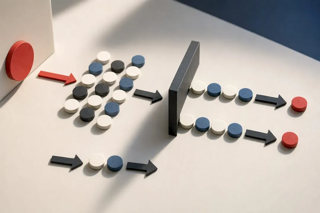 Illustration of fair hiring decision pathways