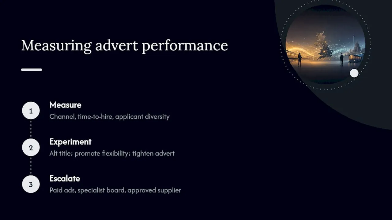 Three measures for job advert performance