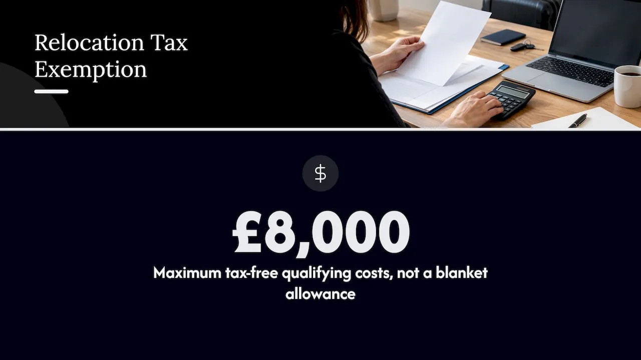 Six HMRC categories under the £8,000 exemption